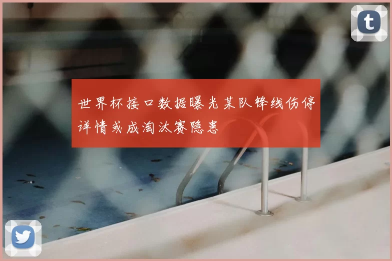 世界杯接口数据曝光某队锋线伤停详情或成淘汰赛隐患