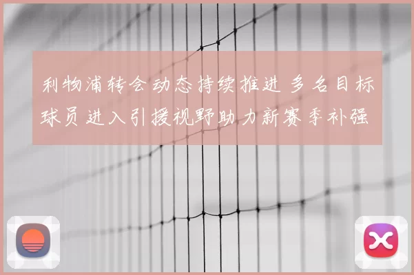 利物浦转会动态持续推进 多名目标球员进入引援视野助力新赛季补强